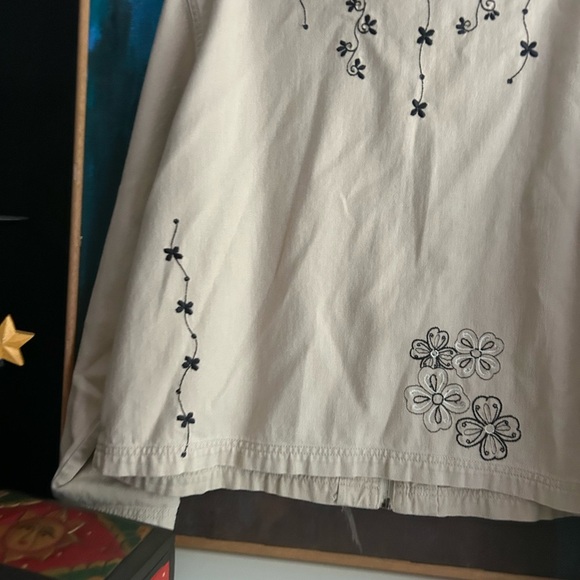 Y2K Floral Embroidered Women's Jacket Medium One Size - Picture 13 of 16